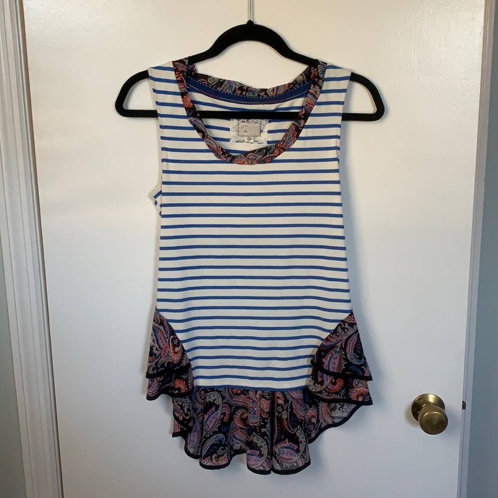 Anthropologie Mixed Media Tank